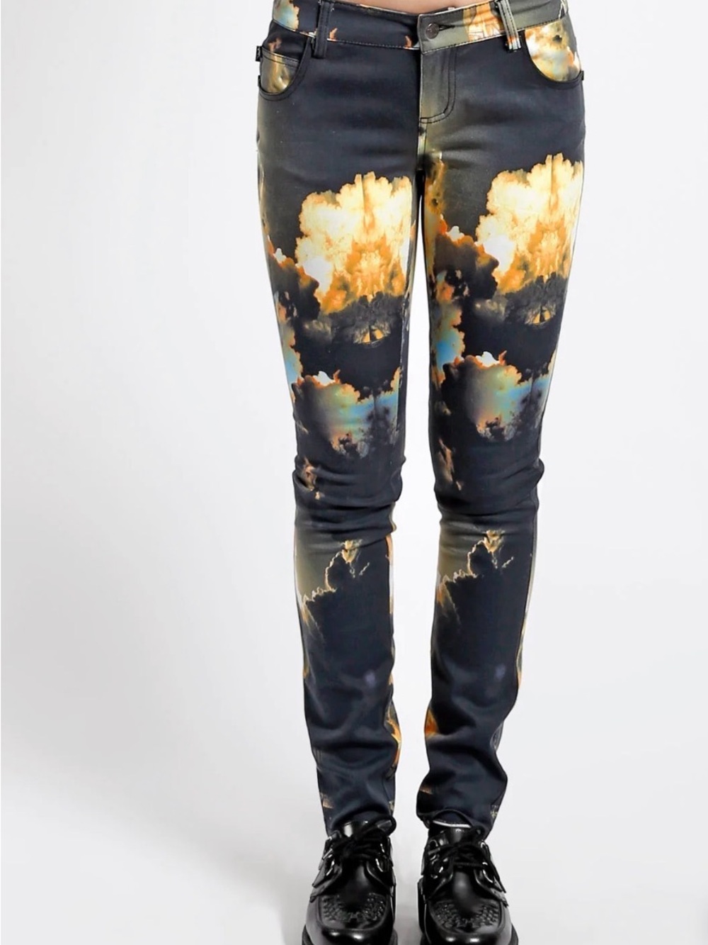 Tripp NYC Space Shuttle Launch Print Skinny Jeans 24